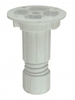 SZE-pied réglable 70-90 mm plastique blanc