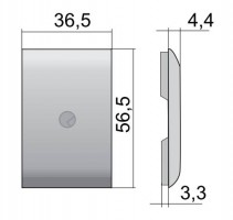 IF Libra cache-vis large Libra H1/H2/H3 plastique gris