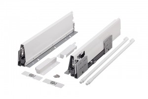 StrongBox tiroir H204/500mm, reling rond sup., blanc