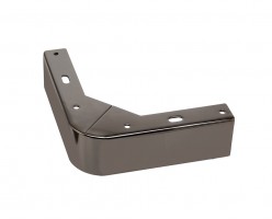 STRONG Pied de meuble d'angle NN51 60 mm noir nickel brillant