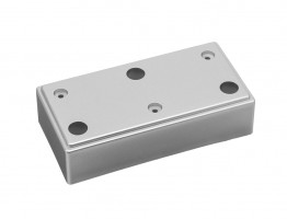 Pied de meuble 6838-120x60mm chrome satiné