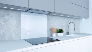 Cloison de poele 900x700mm blanc