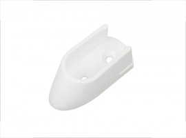StrongWire support de tringle a vetements ovale, plast, blanc