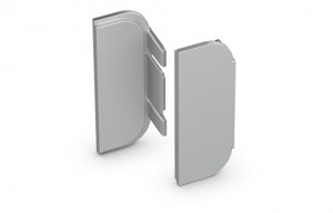 HETTICH 9210140 Embouts pour poignée Canis C, gauche+droite, argenté HETTICH 9210140 Embouts pour poignée Canis C, gauche+droite, argenté