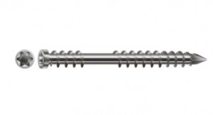 SPAX vis a bois 5x40mm terrasse cylindre TxS inox A2 C argent