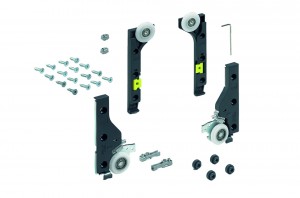 HETTICH 9156339 SlideLine M ensemble porte coulissante 1 vantail 30kg, sans amor