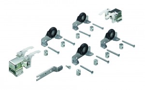 HETTICH 45076 TopLine 1 porte coulissante ensemble pour 2 vantaux