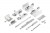 StrongLine Planio quincaillerie pour portes coulissantes, 3 vantaux, amortisseur