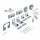 HETTICH 9242708 TopLine L new 10-16 mm/50 kg 2 vantaux porte avant gauche