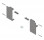 BLUM ZI4.0MS1 Merivobox, fixations frontales tiroir int. M, gris clair IG