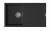 StrongSinks S3 évier granit Zala 860 860x500mm avec égouttoir noir