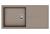StrongSinks S3 évier granit Labe 1000 1000x500mm avec égouttoir beige