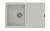 StrongSinks S3 évier granit Labe 780 780x500mm avec égouttoir blanc