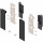 BLUM ZI7.3CS0 Legrabox, fixations frontales tiroir intérieur C pour reling, noir