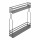 StrongWire double panier latéral 150mm seul gris foncé