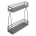 StrongWire double panier latéral 200mm seul gris foncé