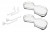 KES 235012 LeMans II, étagere d'angle, Arena Classic, 450mm, De - blanc/argent