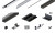 HAWA 31516 Folding Concepta III 20/25 ensemble kit de guidage 3 vantaux argenté