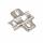StrongHinges S5 rondelle de montage clip H0, pour charniere S5, vis a bois