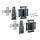 HETTICH 9339494 WingLine L new charnieres centrales réglables 2 pcs, anthracite