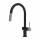 StrongSinks S5 Sink mixer tap Neris with pull-out sprayer U, black, steel